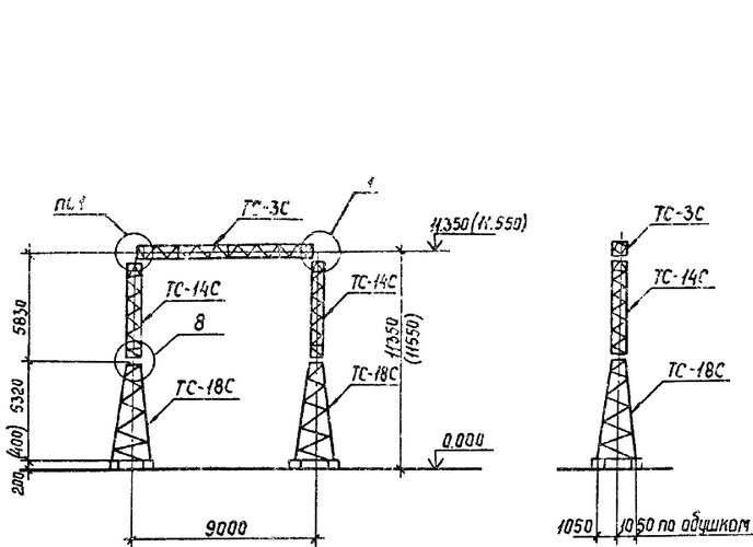 Портал стальной ячейковый ОРУ ПСТ-110Я1