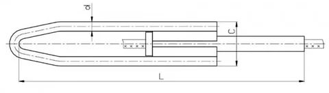 Зажим натяжной прессуемый НМБ-95-1